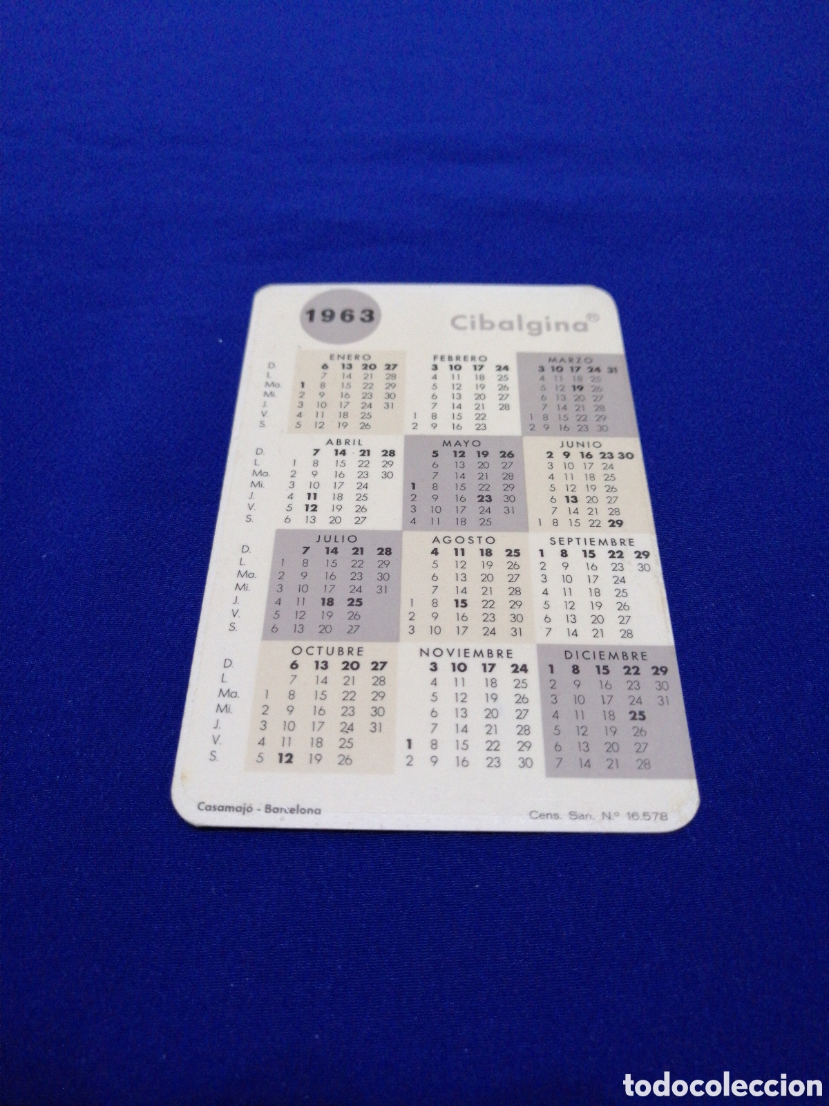 Coleccionismo calendarios: CIBALGINA 1964 CALENDARIO - Foto 2