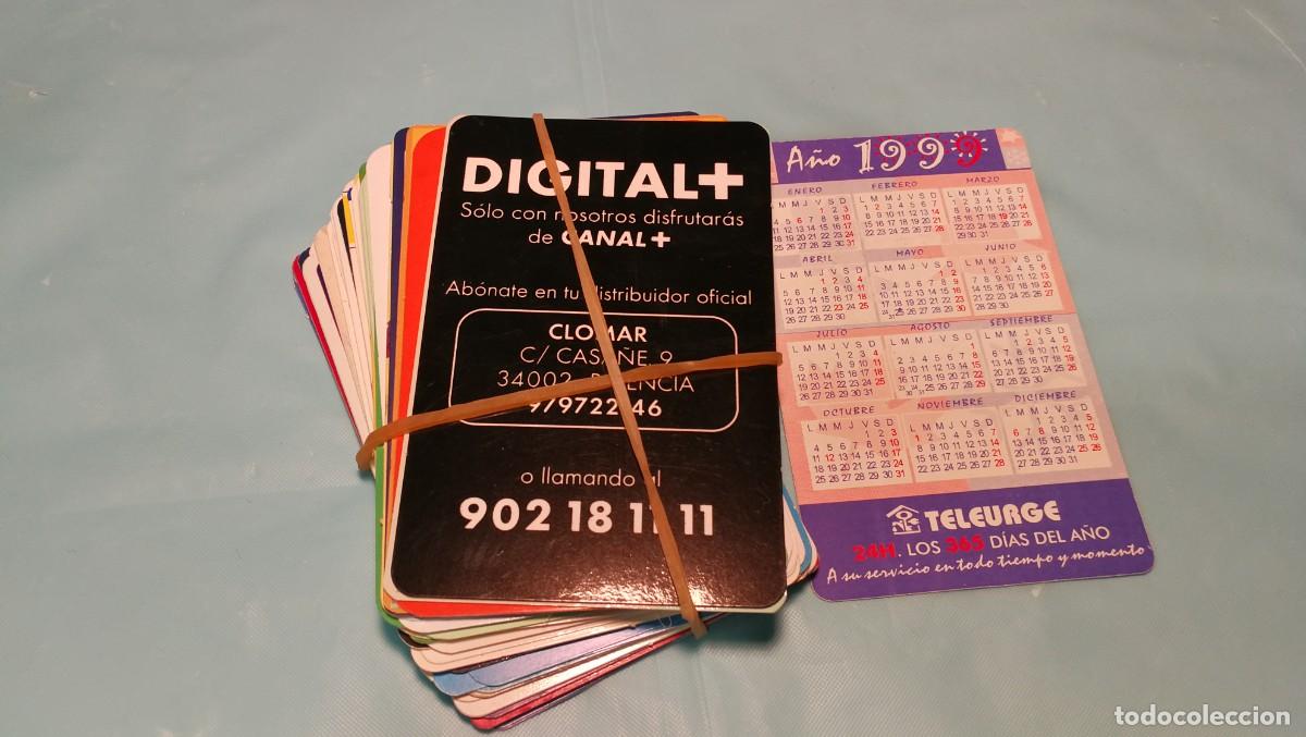 Sammeln von Kalendern: Lote 40 calendarios tipo tarjeta cr&eacute;dito a&ntilde;os 90 y 2000. Publicidad
