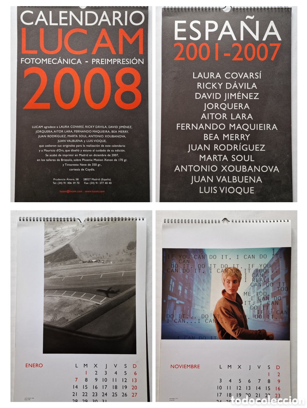 Coleccionismo calendarios: Cuatro calendarios LUCAM de gran formato - Foto 3