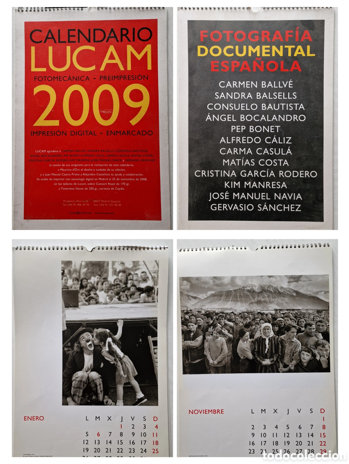 Coleccionismo calendarios: Cuatro calendarios LUCAM de gran formato - Foto 2