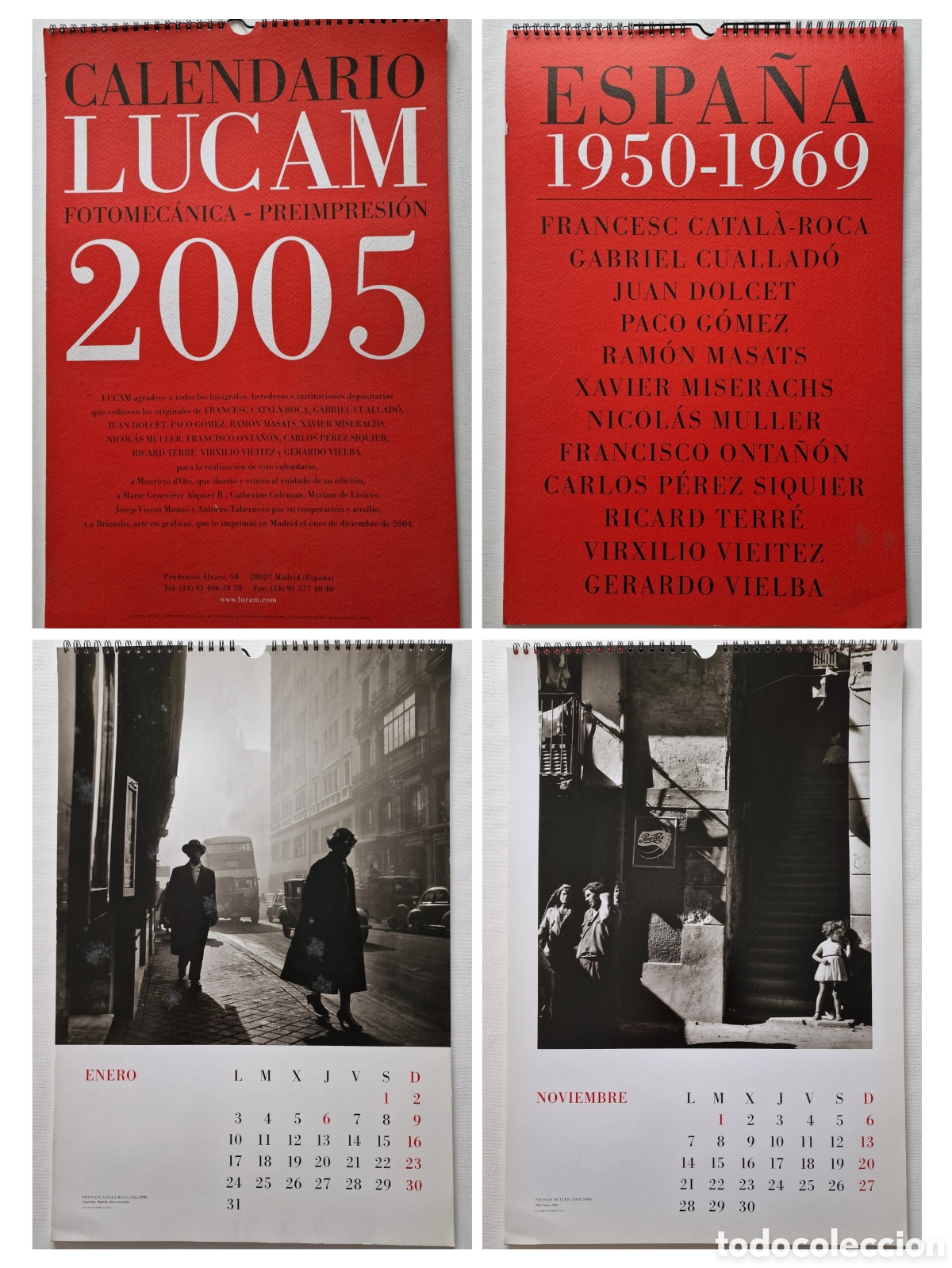 Coleccionismo calendarios: Cuatro calendarios LUCAM de gran formato - Foto 4