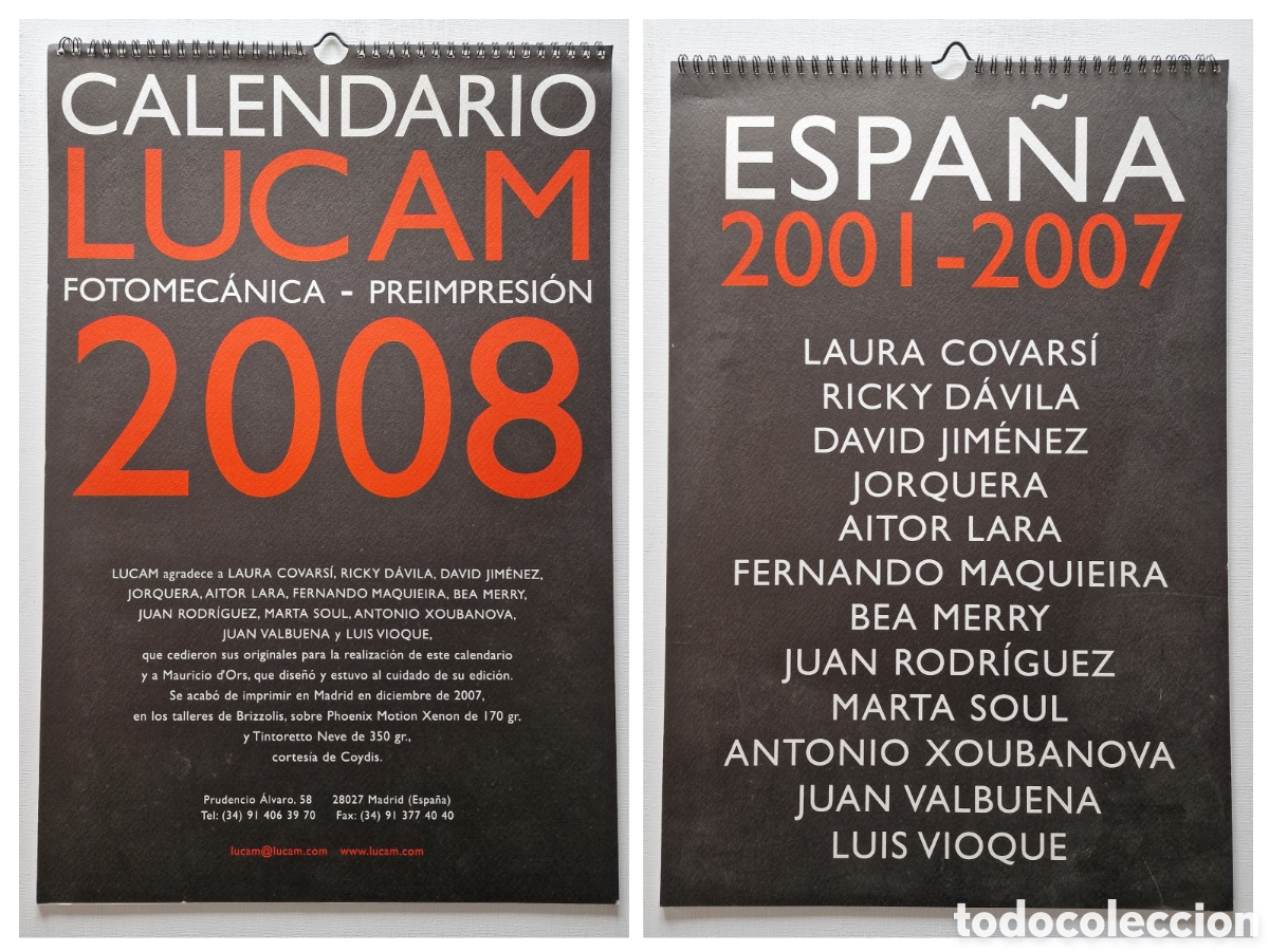 Coleccionismo calendarios: Cuatro calendarios LUCAM de gran formato - Foto 7