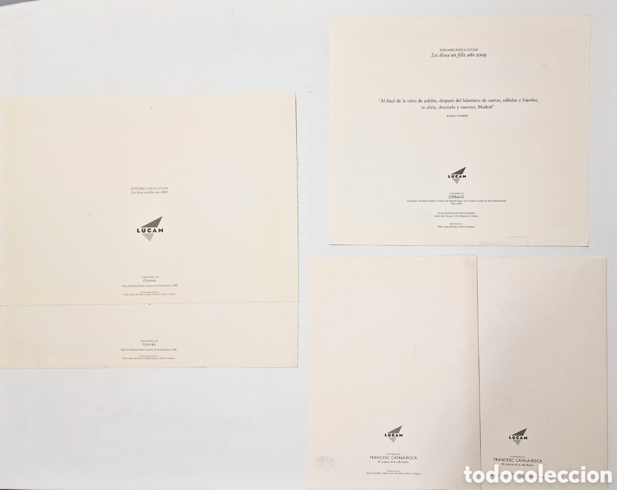 Coleccionismo calendarios: Cuatro calendarios LUCAM de gran formato - Foto 11