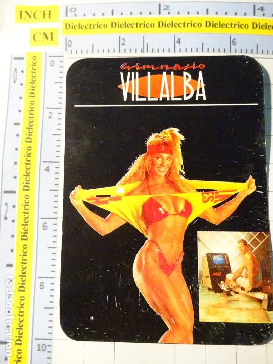 Collectables Calendars: CALENDARIO DE BOLSILLO. A&Ntilde;O 1991. GIMNASIO VILLALBA SEVILLA. MUJER MUSCULOSA