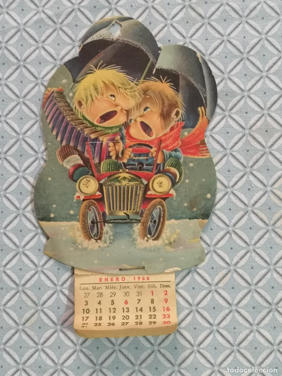 Coleccionismo calendarios: CALENDARIO PARED PEQUE&Ntilde;O 1966 - MOTIVO NAVIDE&Ntilde;O