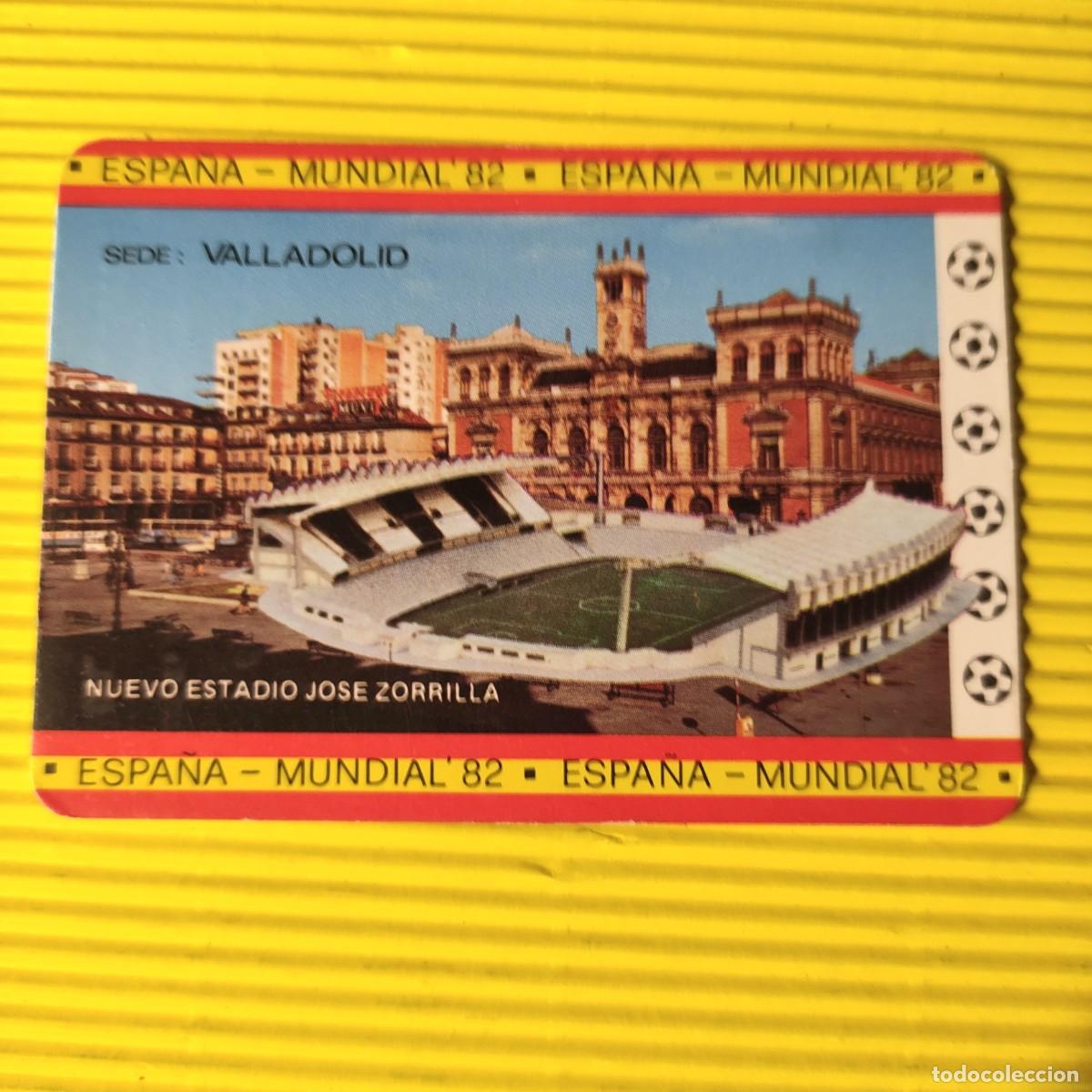 Coleccionismo calendarios: CALENDARIO FUTBOL * MUNDIAL 82 *1982* ESTADIO JOSE ZORRILLA * VALLADOLOD. CON PUBLICIDAD