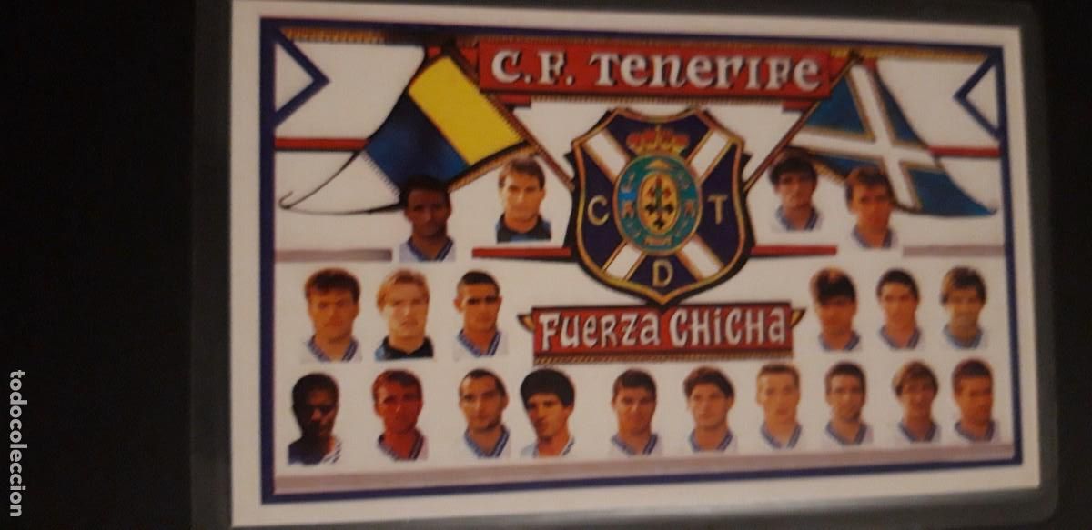 Coleccionismo Calendarios: 1 CALENDARIO DE ** C. F. TENERIFE . FUERZA CHICHA **. A&Ntilde;O 1996 PLASTIFICADO