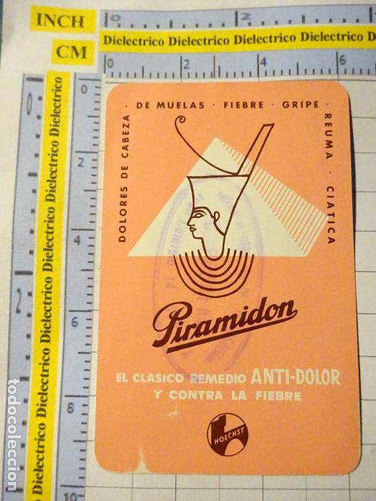Collectables Calendars: CALENDARIO DE BOLSILLO. MEDICINAS MEDICAMENTOS. A&Ntilde;O 1961 PIRAMIDON REMEDIO ANTI DOLOR 27