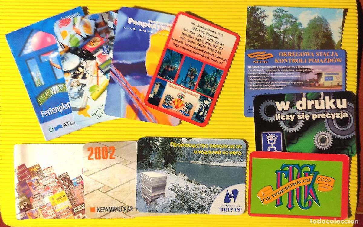 Coleccionismo calendarios: CALENDARIOS RUSOS PUBLICITARIOS . LOTE DE 11 UNIDADES 1989 AL 2002 1/2 * T4