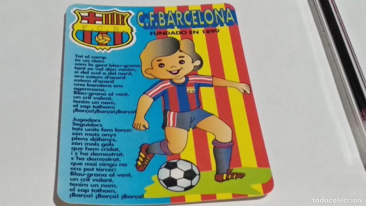 Collectables Calendars: CALENDARIO DE BOLSILLO ESCUDO Y HIMNE DEL F.C. BARCELONA 1995