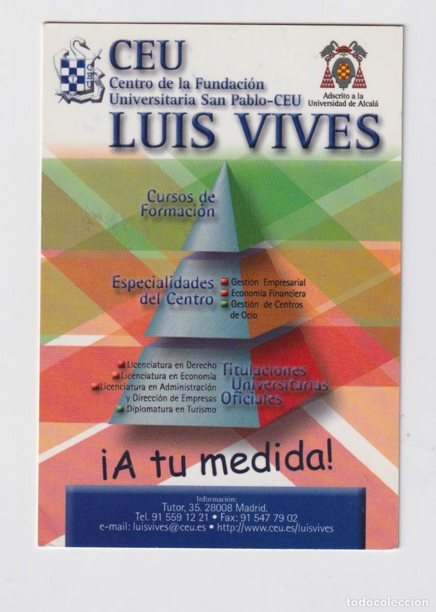 Coleccionismo Calendarios: CALENDARIO DE A&Ntilde;O 2001 CON PUBLICIDAD DE UNIVERSIDAD DE SAN PABLO CEU EN ESPA&Ntilde;OL