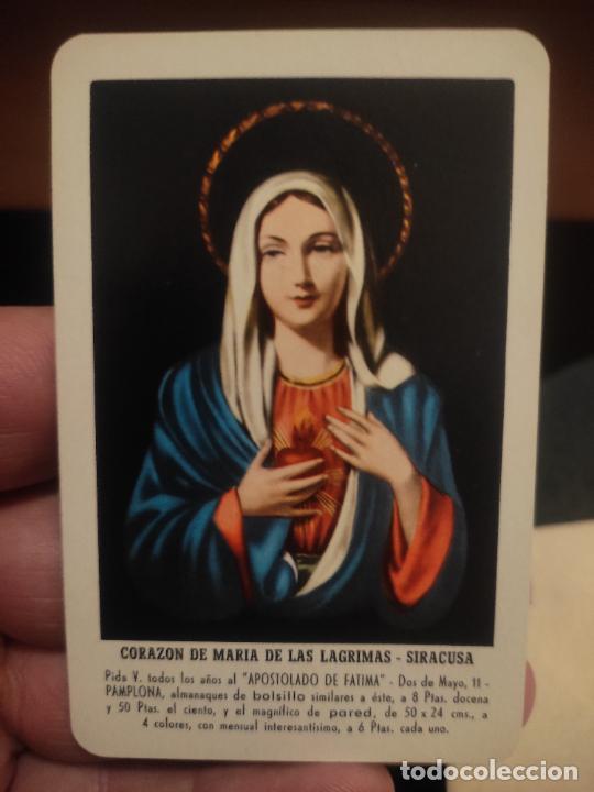 Collectionnisme Calendriers: FOURNIER CALENDARIO 1956 MBE CORAZON MARIA LAGRIMAS SIRACUSA ORIGINAL