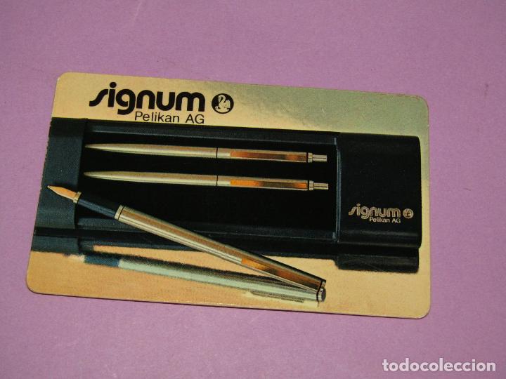 Coleccionismo Calendarios: Antiguo Calendario Publicidad de SIGNUM PELIKAN del A&ntilde;o 1981