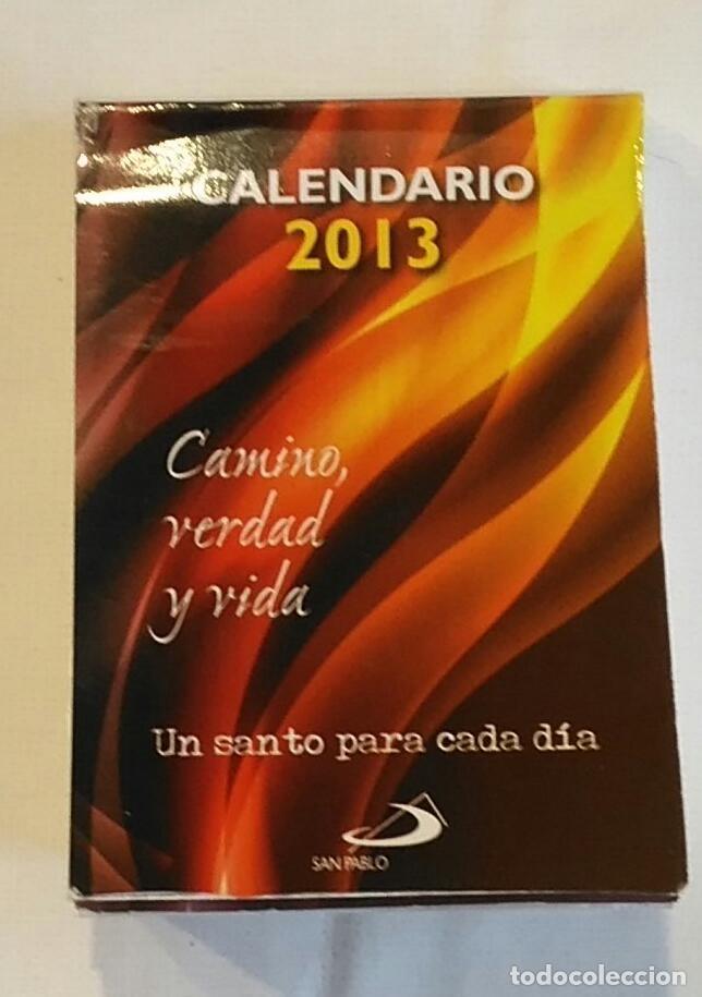 Colecionismo Calend&aacute;rios: Ca 126 Taco Calendario diario a&ntilde;o 2013 - San Pablo - Un Santo para cada d&iacute;a