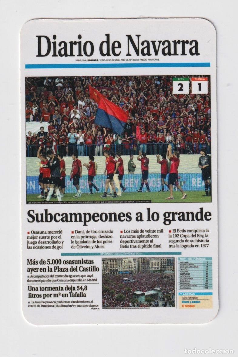 Coleccionismo Calendarios: CALENDARIO DE A&Ntilde;O 2006 EN PUBLICIDAD DE DIARIO DE NAVARRA EN ESPA&Ntilde;OL