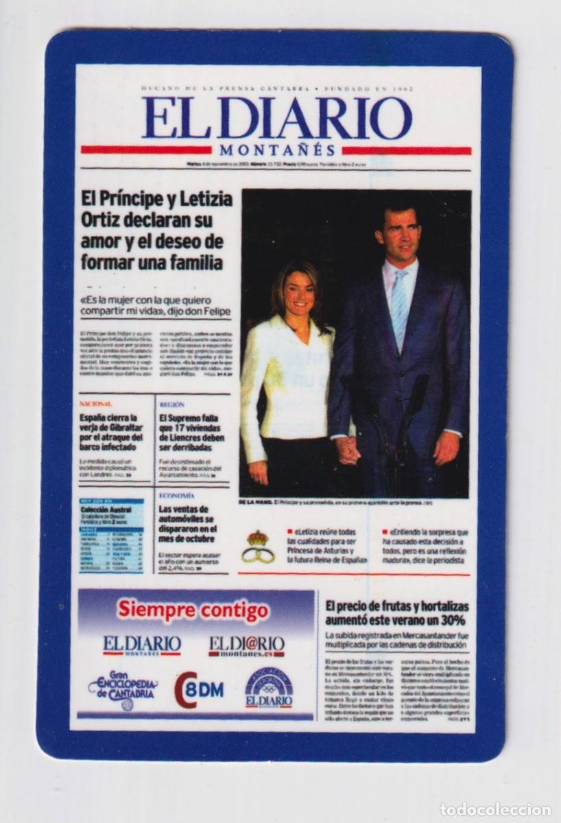 Coleccionismo Calendarios: CALENDARIO DE A&Ntilde;O 2004 EN PUBLICIDAD DE EL DIARIO DE MONTA&Ntilde;ES EN ESPA&Ntilde;OL