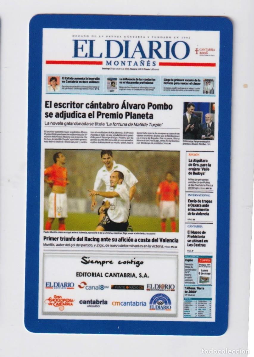 Coleccionismo Calendarios: CALENDARIO DE A&Ntilde;O 2007 EN PUBLICIDAD DE EL DIARIO DE MONTA&Ntilde;ES EN ESPA&Ntilde;OL