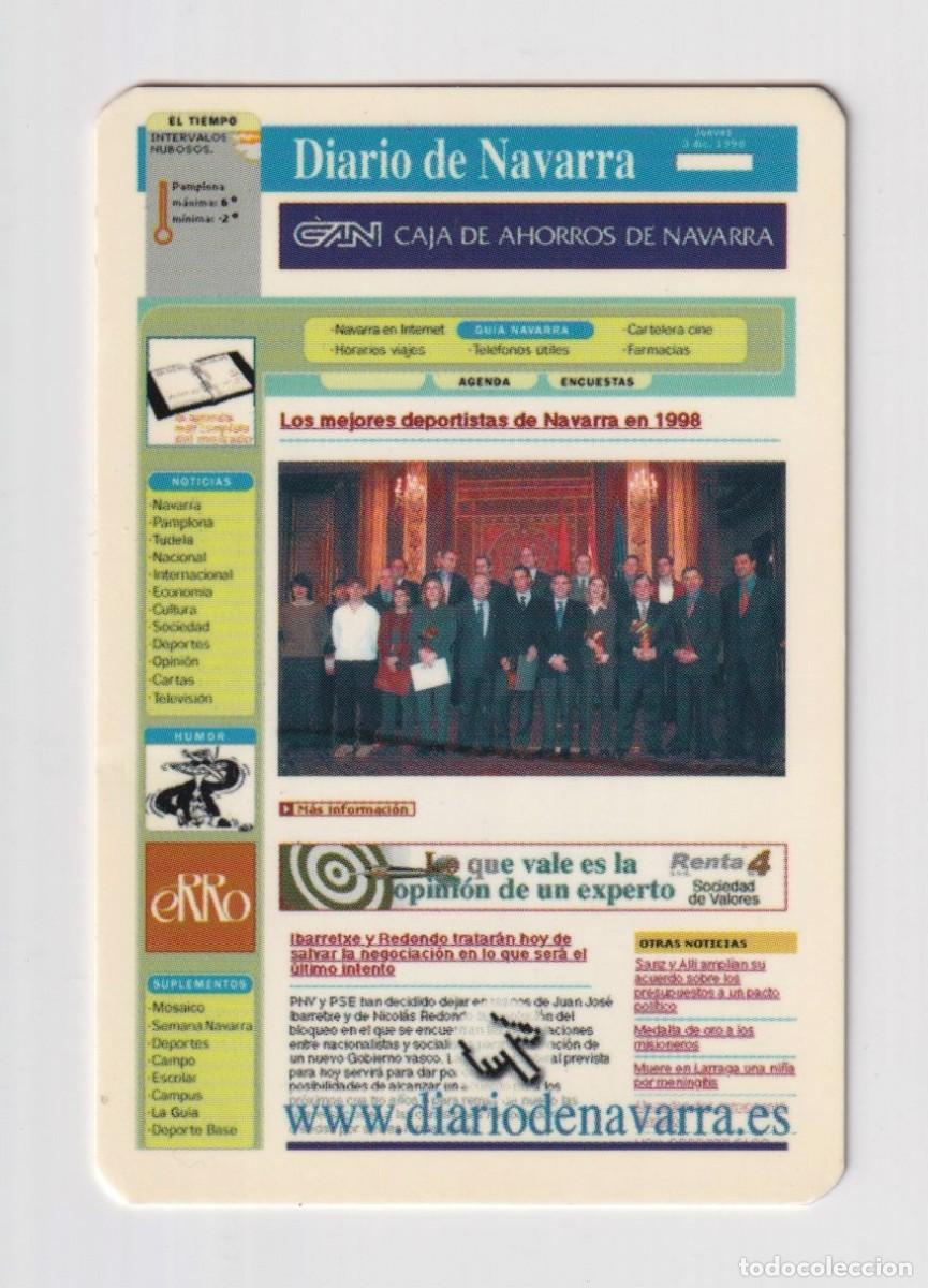Coleccionismo Calendarios: CALENDARIO DE A&Ntilde;O 1989 EN PUBLICIDAD DE DIARIO DE NAVARRA EN ESPA&Ntilde;OL