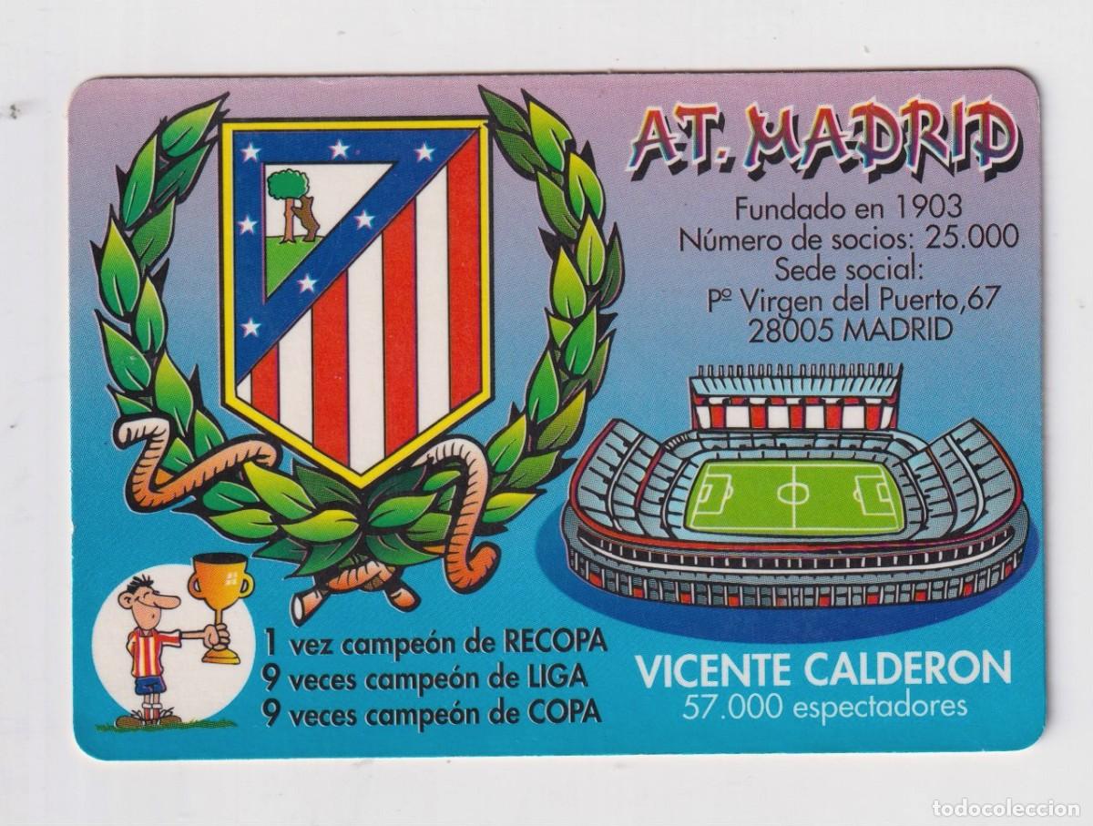 Collezionismo Calendari: CALENDARIO DE FUTBOL A,T. MADRID DE W.C.B. N&ordm;310 A&Ntilde;O 2000 SIN PUBLICIDAD EN ESPA&Ntilde;OL