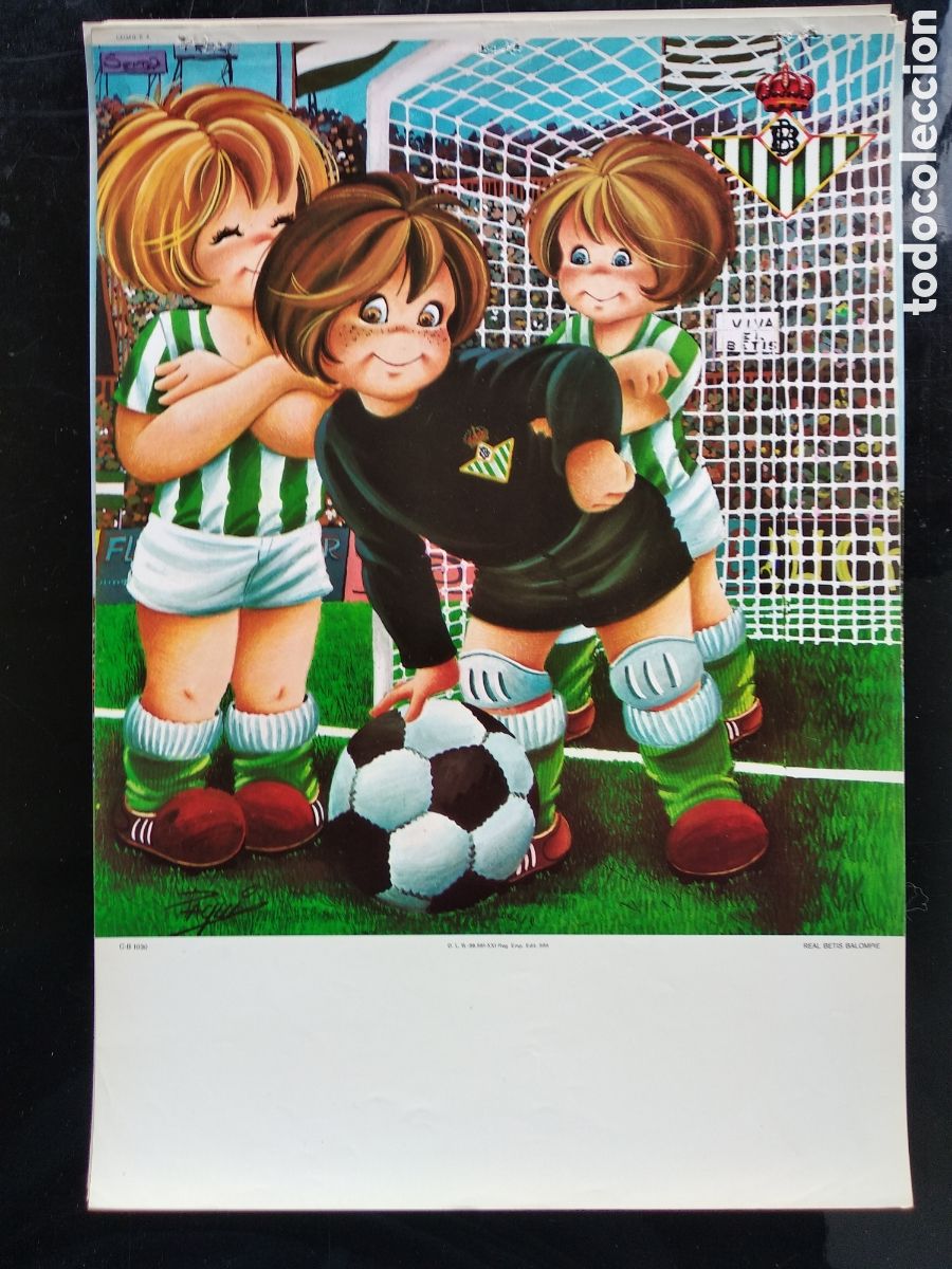 Collectables Calendars: Hoja de calendario de pared futbol Real Betis sin usar