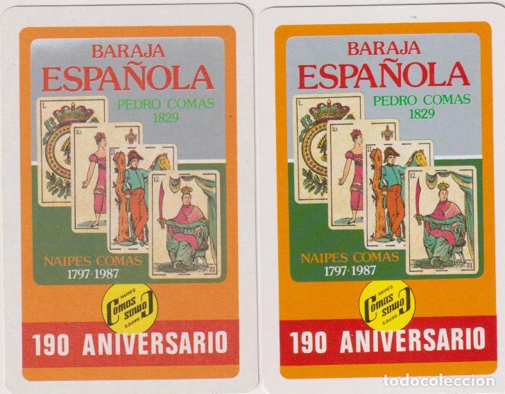 Collectables Calendars: Lote de 2 Calendarios 190 Aniversario para 1991 y 1992. Naipes Comas