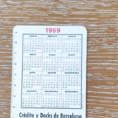 Coleccionismo Calendarios: VCK 3651 CALENDARIO BOLSILLO - AÑO 1969 - CRÉDITO Y DOCKS DE BARCELONA - BANCO. Lote 387238274