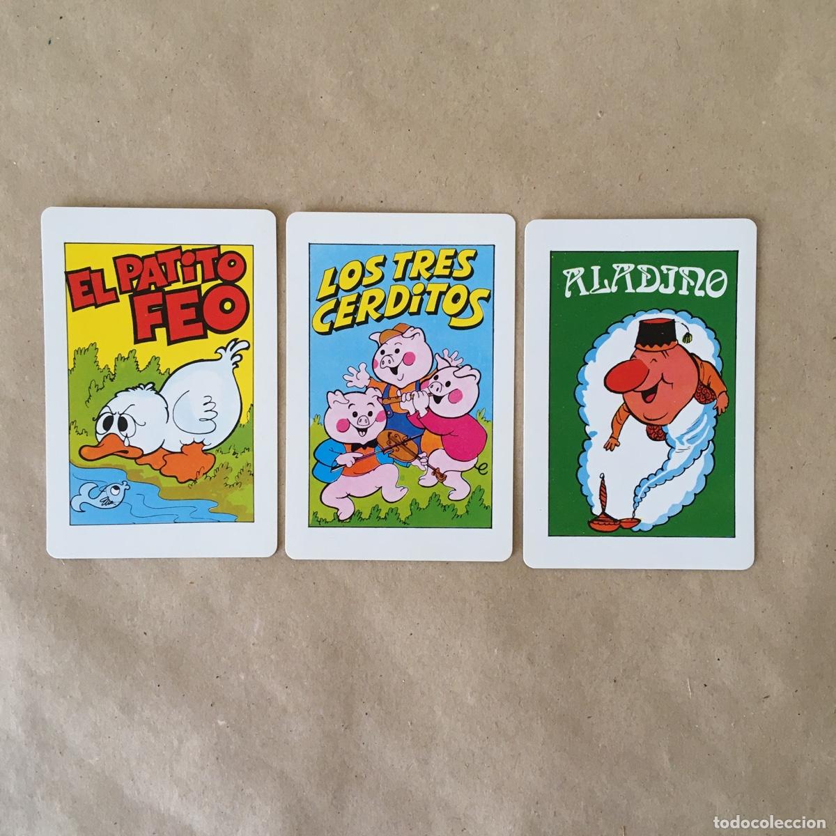 Coleccionismo Calendarios: CALENDARIOS NAIPES COMAS INFANTIL A&Ntilde;O 1983 - EL PATITO FEO, LOS TRES CERDITOS Y ALADINO