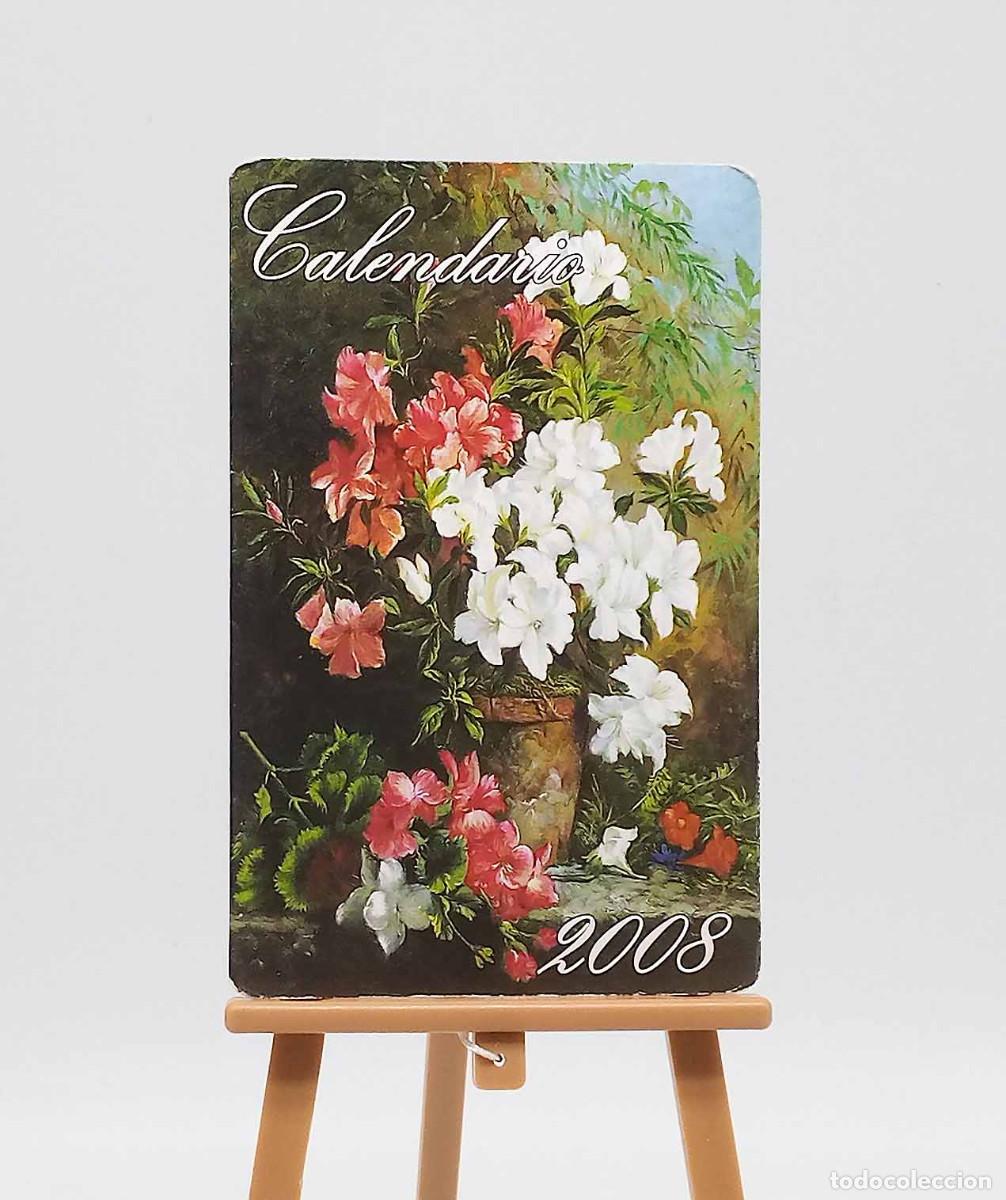 Coleccionismo calendarios: Calendario de bolsillo - 2008 - Pintura - Jarr&oacute;n con flores