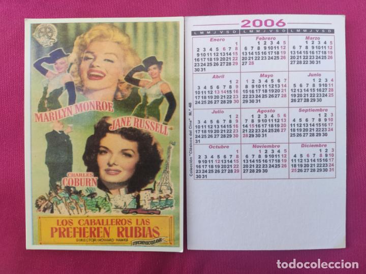 Coleccionismo calendarios: CALENDARIO PUBLICITARIO DE BOLSILLO . CINE. 2006. LOS CABALLEROS PREFIEREN RUBIAS. MARILYN MONROE.