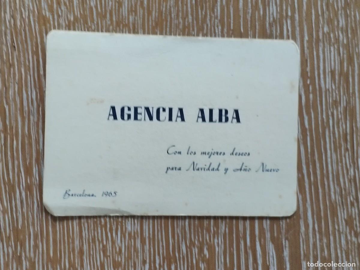 Colecionismo Calend&aacute;rios: VCK 3805 Calendario bolsillo - A&Ntilde;O 1966 - AGENCIA ALBA BARCELONA TRANSPORTES A BALEARES Y CANARIAS