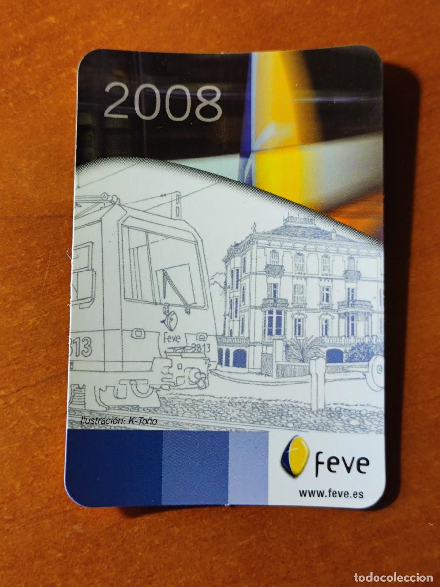 Collectionnisme Calendriers: CALENDARIO BOLSILLO 2008 - FEVE - TREN FEROCARRIL