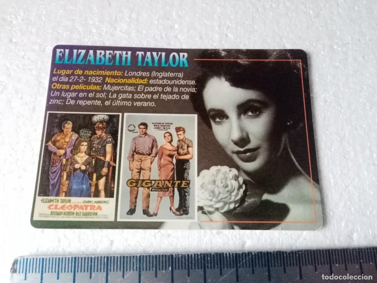 Coleccionismo Calendarios: CALENDARIO PELICULAS CINE ELIZABETH TAYLOR , A&Ntilde;O 2001 CALENDARIO CARTERA O BOLSILLO