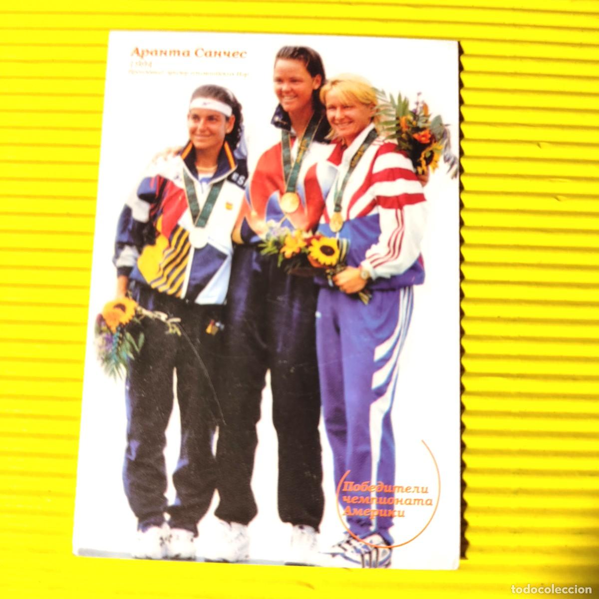 Coleccionismo calendarios: CALENDARIO TENIS *Arantxa S&aacute;nchez Vicario medalla bronce 1994 juegos olimpicos * 2001 RUSIA* B5
