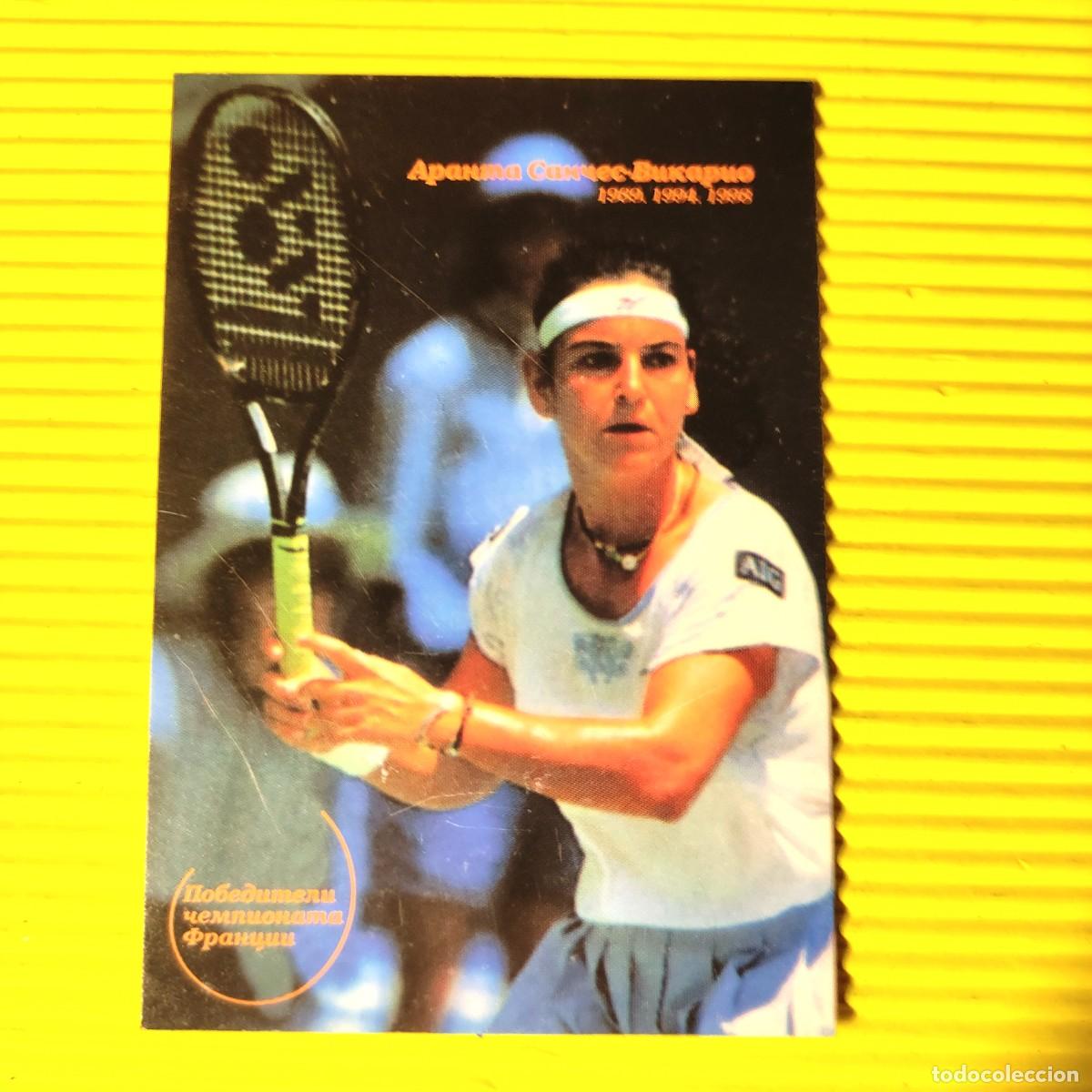 Coleccionismo calendarios: CALENDARIO TENIS *Arantxa S&aacute;nchez VicarioCAMPEONA EN FRANCIA * juegos olimpicos * 2001 RUSIA* B5
