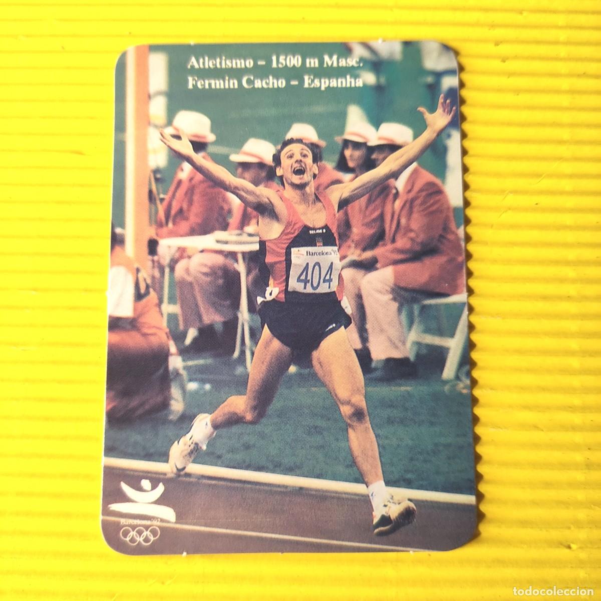 Coleccionismo calendarios: CALENDARIO ATLETISMO * FERMIN CACHO * ESPA&Ntilde;A * XXV JUEGOS OLIMPICOS * 1993 * PORTUGAL