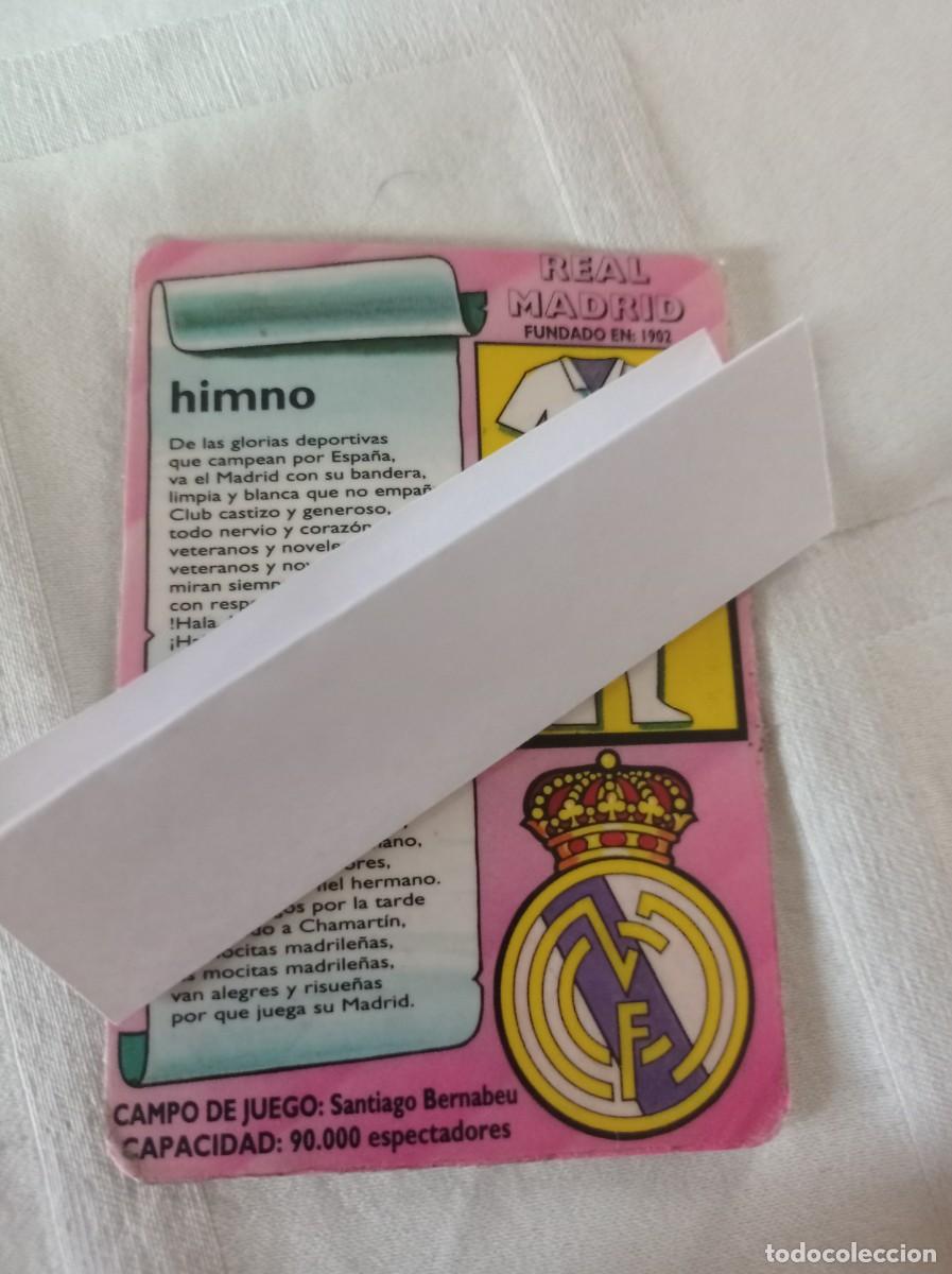 Coleccionismo calendarios: CALENDARIO DE BOLSILLO 1994 - F&Uacute;TBOL HIMNO DEL REAL MADRID - PUBLICIDAD FELIX TU&Ntilde;ON REF. UR MES 3 G