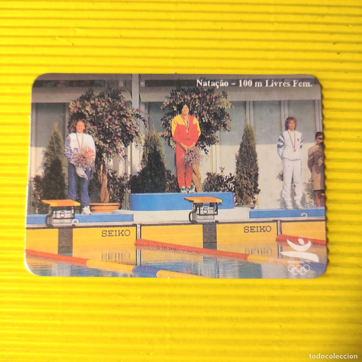 Colecionismo Calend&aacute;rios: CALENDARIO ATLETISMO *NATACION * LIBRE FEMENINO * XXV JUEGOS OLIMPICOS 92 ** 1993 * PORTUGAL * B5