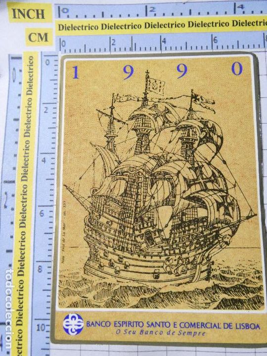 Collectables Calendars: CALENDARIO DE BOLSILLO. BANCOS CAJAS DE AHORRO. PORTUGAL A&Ntilde;O 1990 BANCO ESPIRITO SANTO 285