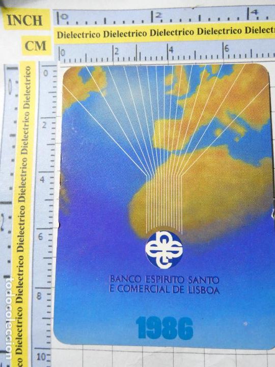 Collectables Calendars: CALENDARIO DE BOLSILLO. BANCOS CAJAS DE AHORRO. PORTUGAL A&Ntilde;O 1986 BANCO ESPIRITO SANTO 292