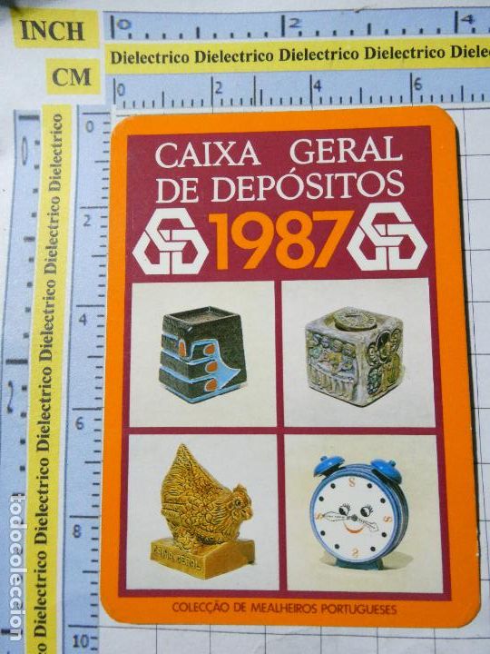 Collectables Calendars: CALENDARIO DE BOLSILLO. BANCOS CAJAS DE AHORRO. PORTUGAL A&Ntilde;O 1987 CAIXA GERAL DE DEPOSITOS 294