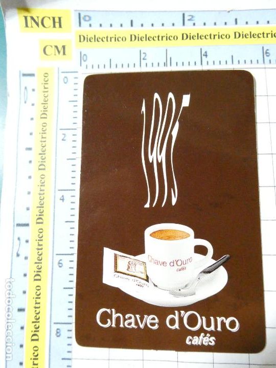 Coleccionismo Calendarios: CALENDARIO DE BEBIDAS. CAF&Eacute; CAF&Eacute;S PORTUGAL. A&Ntilde;O 1995 CHAVE D'OURO. 340