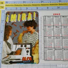 Coleccionismo Calendarios: CALENDARIO DE BOLSILLO FOURNIER. AÑO 1985 MÁQUINA DE COSER ALFA ELECTRÓNICA. 404
