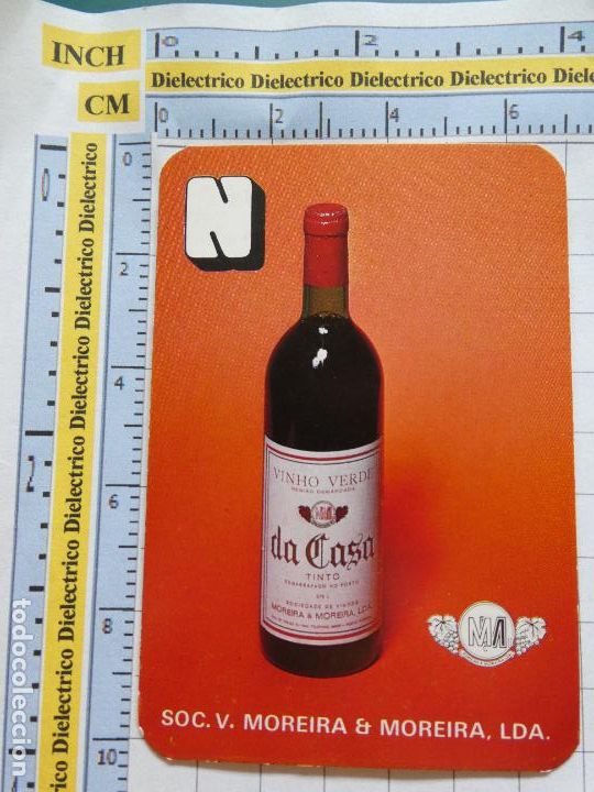 Coleccionismo Calendarios: CALENDARIO DE BOLSILLO. A&Ntilde;O 1985. BEBIDAS. VINO PORTUGAL VINHO VERDE MOREIRA. 470