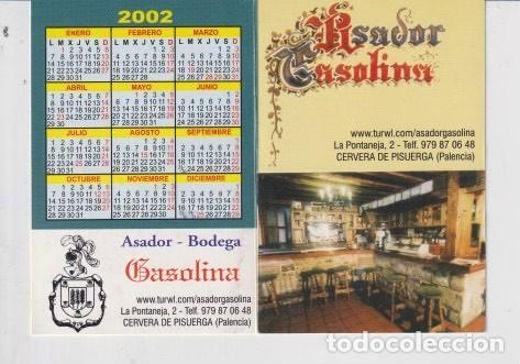 Collectionnisme Calendriers: CALENDARIO DEL A&Ntilde;O 2002 PUBLICIDAD ASADOR BODEGA GASOLINA CERVERA DE PISUERGA PALENCIA