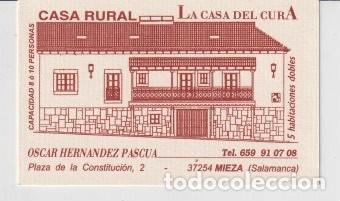 Collectionnisme Calendriers: CALENDARIO DE A&Ntilde;O 2002 CON PUBLICIDAD DE CASA RURAL EN MIEZA SALAMANCA EN ESPA&Ntilde;OL