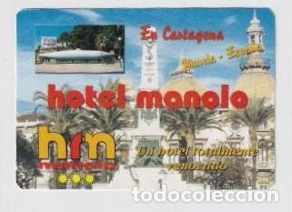 Collectionnisme Calendriers: CALENDARIO DE A&Ntilde;O 2001 CON PUBLICIDAD DE HOTEL MANOLO CARTAGENA EN ESPA&Ntilde;OL