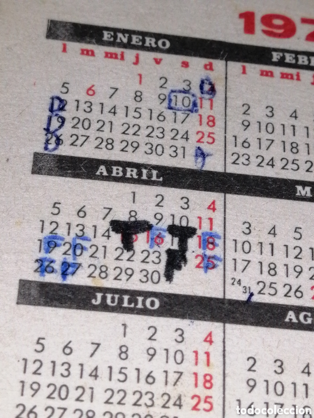 Coleccionismo calendarios: GARAJE MONTEVIDEO A&Ntilde;O 1976 - Foto 4