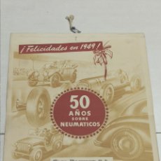 Coleccionismo Calendarios: CALENDARIO DE PARED FIRESTONE HISPANIA 1949 . CASA RAFELET ALCOY . 50 AÑOS SOBRE NEUMÁTICOS. Lote 399278399