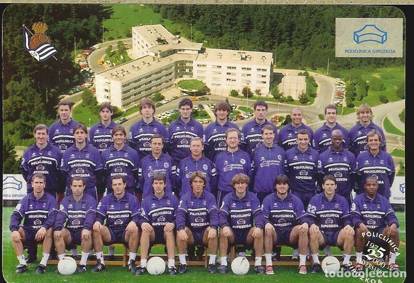 Coleccionismo Calendarios: CALENDARIO DE PUBLICIDAD - 2000 - F&Uacute;TBOL - REAL SOCIEDAD