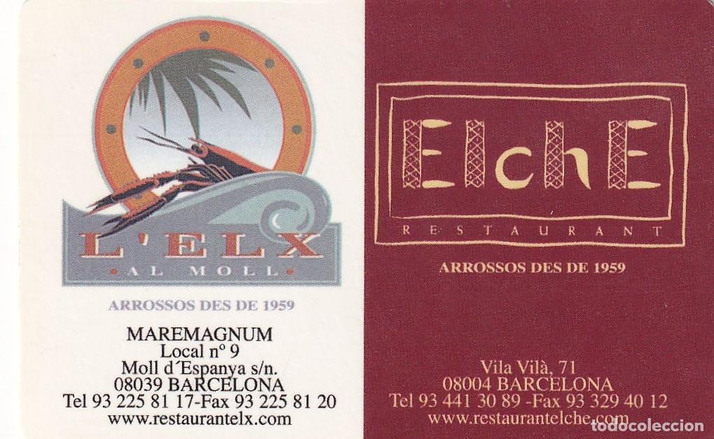 Collectionnisme Calendriers: CALENDARIO DE A&Ntilde;O 2002 CON PUBLICIDAD DE RESTAURANTE ELCHE BARCELONA EN CATAL&Aacute;N